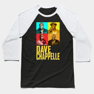 Dave Chappelle Comedic Charm Baseball T-Shirt